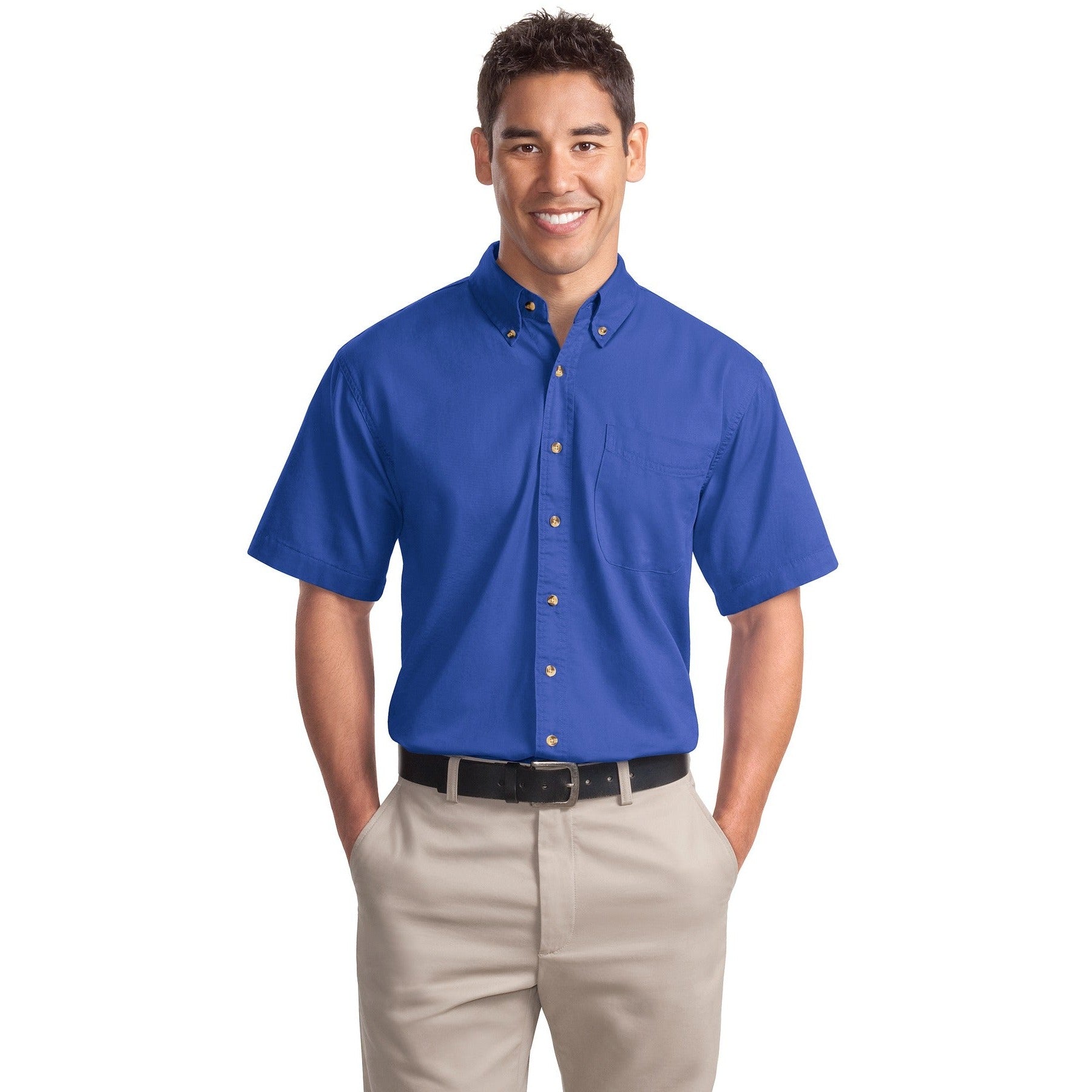 Port Authority-Port Authority® Short Sleeve Twill Shirt. S500T-MedTech-3